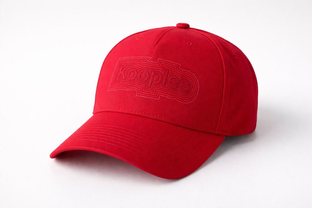 The‎ Kooples Sport Red Logo Cap Tonal Embossed Baseball Hat NWT $95